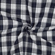 DOUBLE GAUZE DOUBLE SIDED CHECKS NAVY (thumbnail) #3