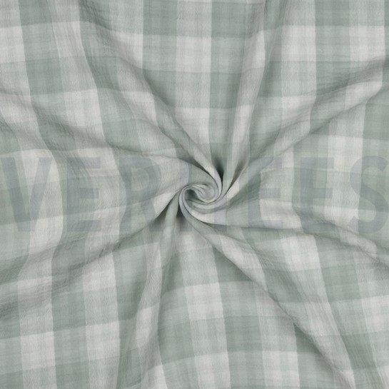 MUSSELIN DOPPELSEITIG KAROS NILGRÜN #7