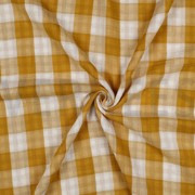 MUSSELIN DOPPELSEITIG KAROS OCKER (thumbnail) #3