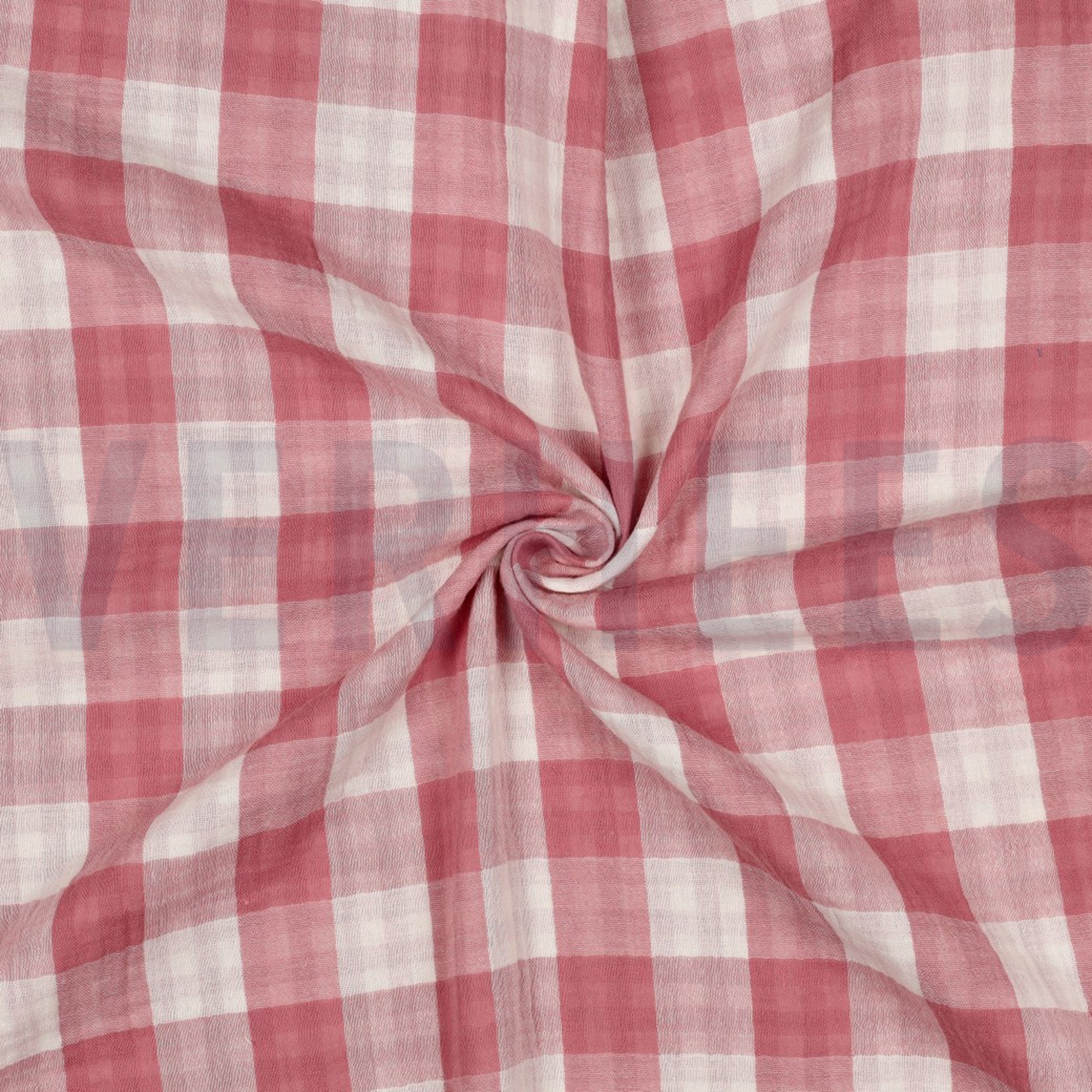 DOUBLE GAUZE DUBBELZIJDIGE RUITEN MAUVE (high resolution) #3