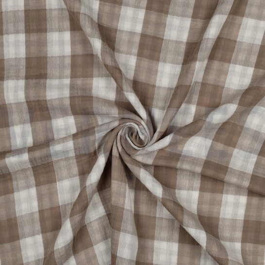 MUSSELIN DOPPELSEITIG KAROS SAND #7