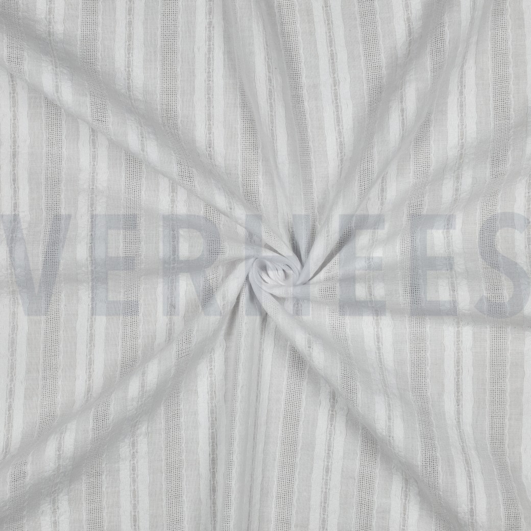 COTTON DOBBY OPTICAL WHITE #7