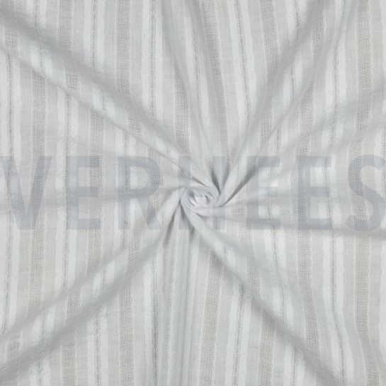 COTTON DOBBY OPTICAL WHITE #7