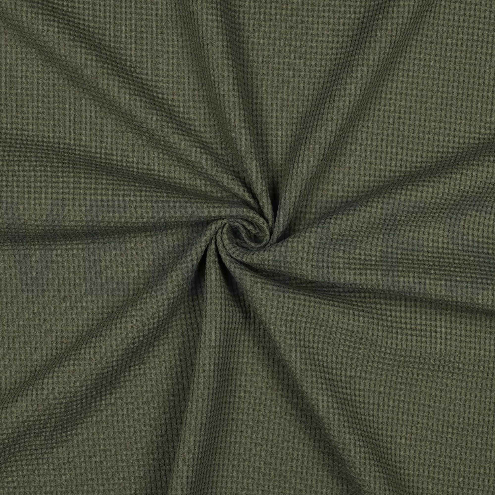 WAFFLE JERSEY GOTS ARMY GREEN (high resolution) #3