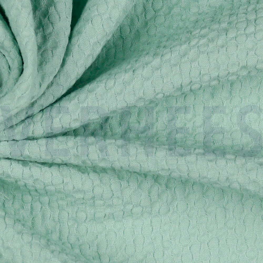 COTON JACQUARD VERT DOUX #7