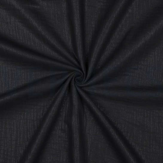 DOUBLE GAUZE FOLIE ZWART #7