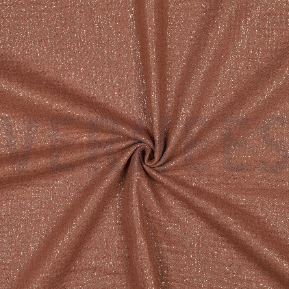 DOUBLE GAUZE FOLIE COGNAC #7