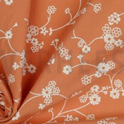 KATOEN GEWASSEN BLOEMEN POMPOENORANJE (thumbnail) #3