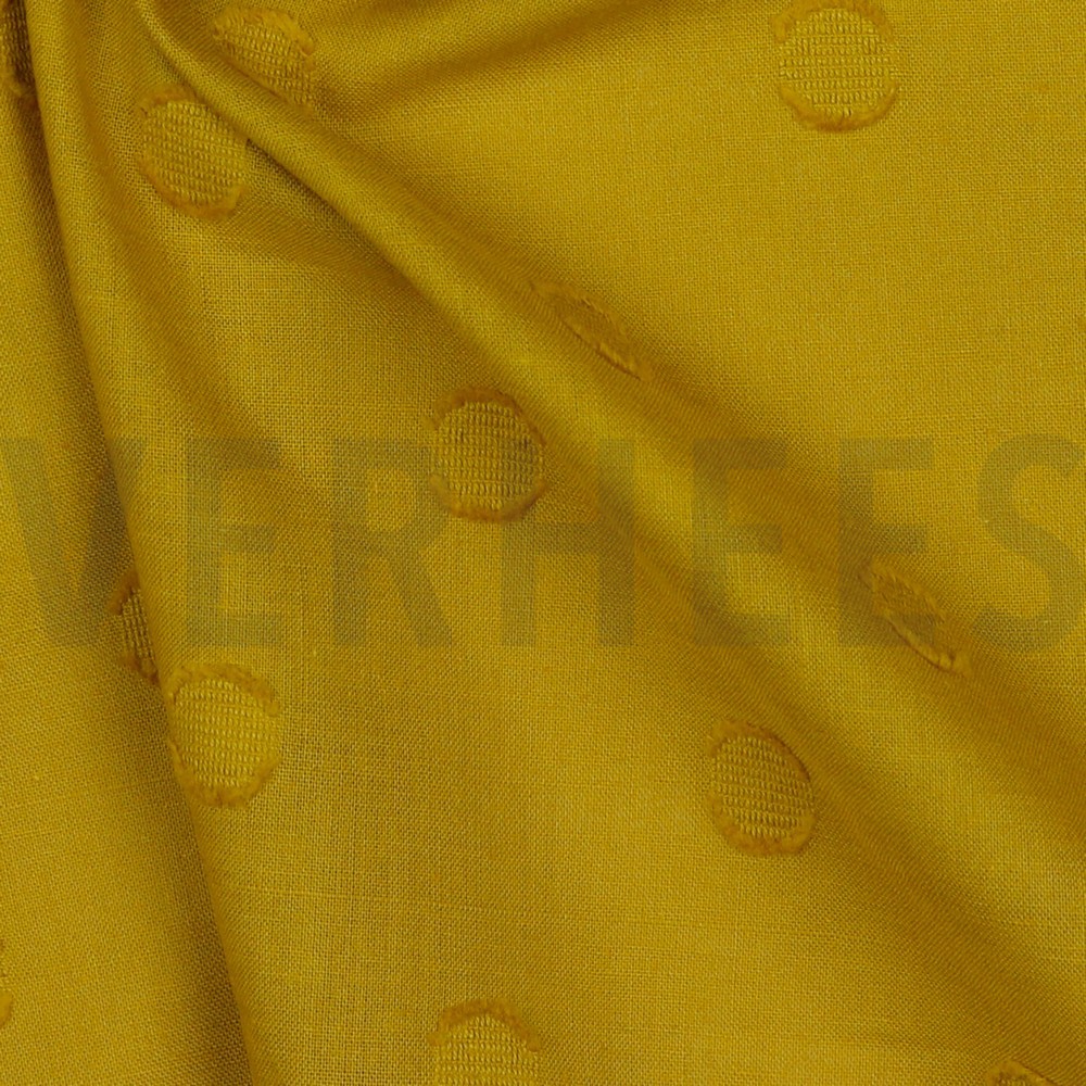 COTON JACQUARD POIS OCRE #7