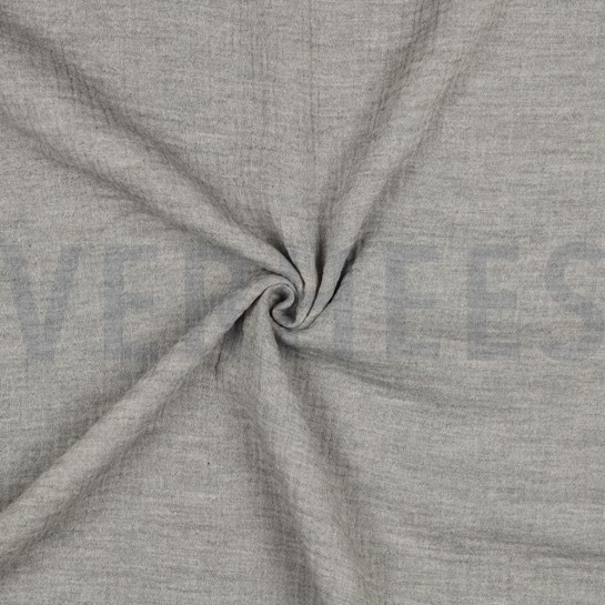 DOUBLE GAZE DE COTON MELANGE SABLE CHINÉ #7