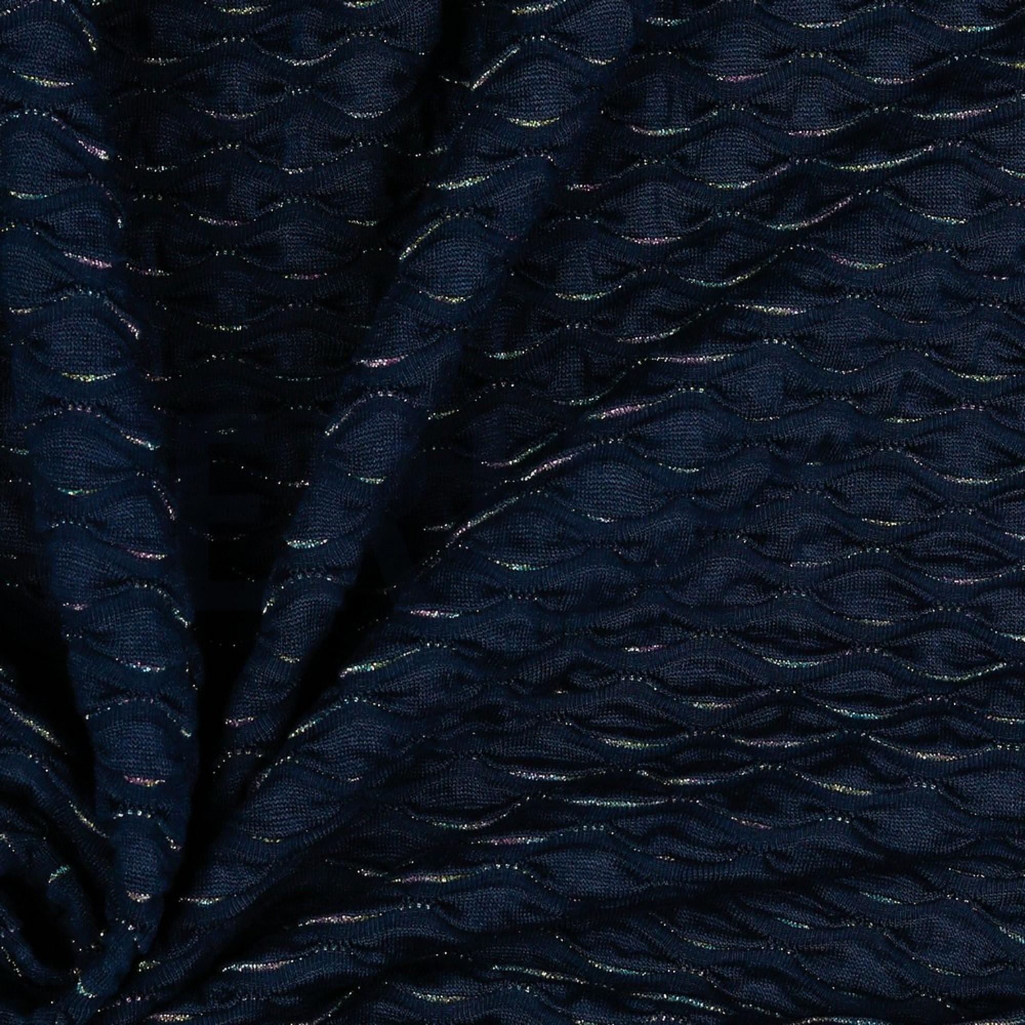 JACQUARD JERSEY LUREX MARINEBLAU (high resolution) #3