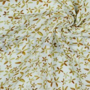 DOUBLE GAZE DE COTON FLEURS BLANC (thumbnail) #3