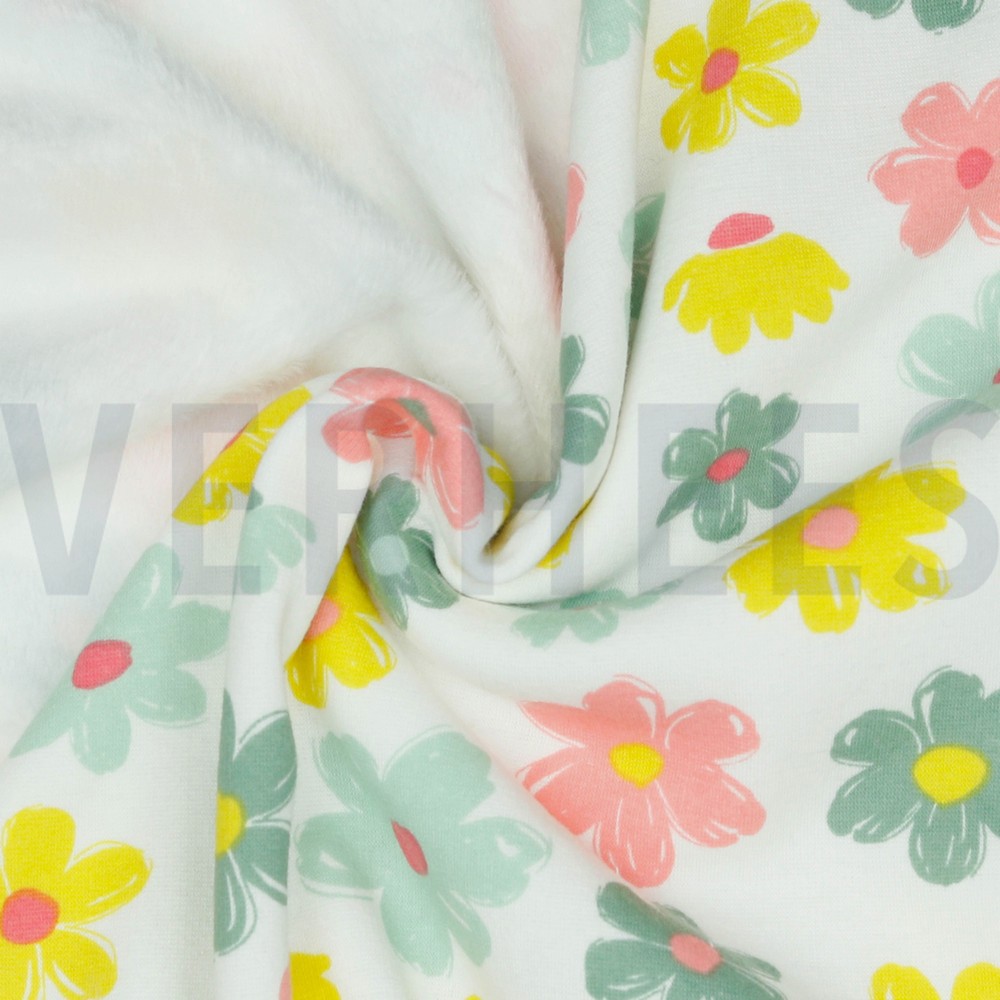 PURRING FUR FLEURS BLANC #7