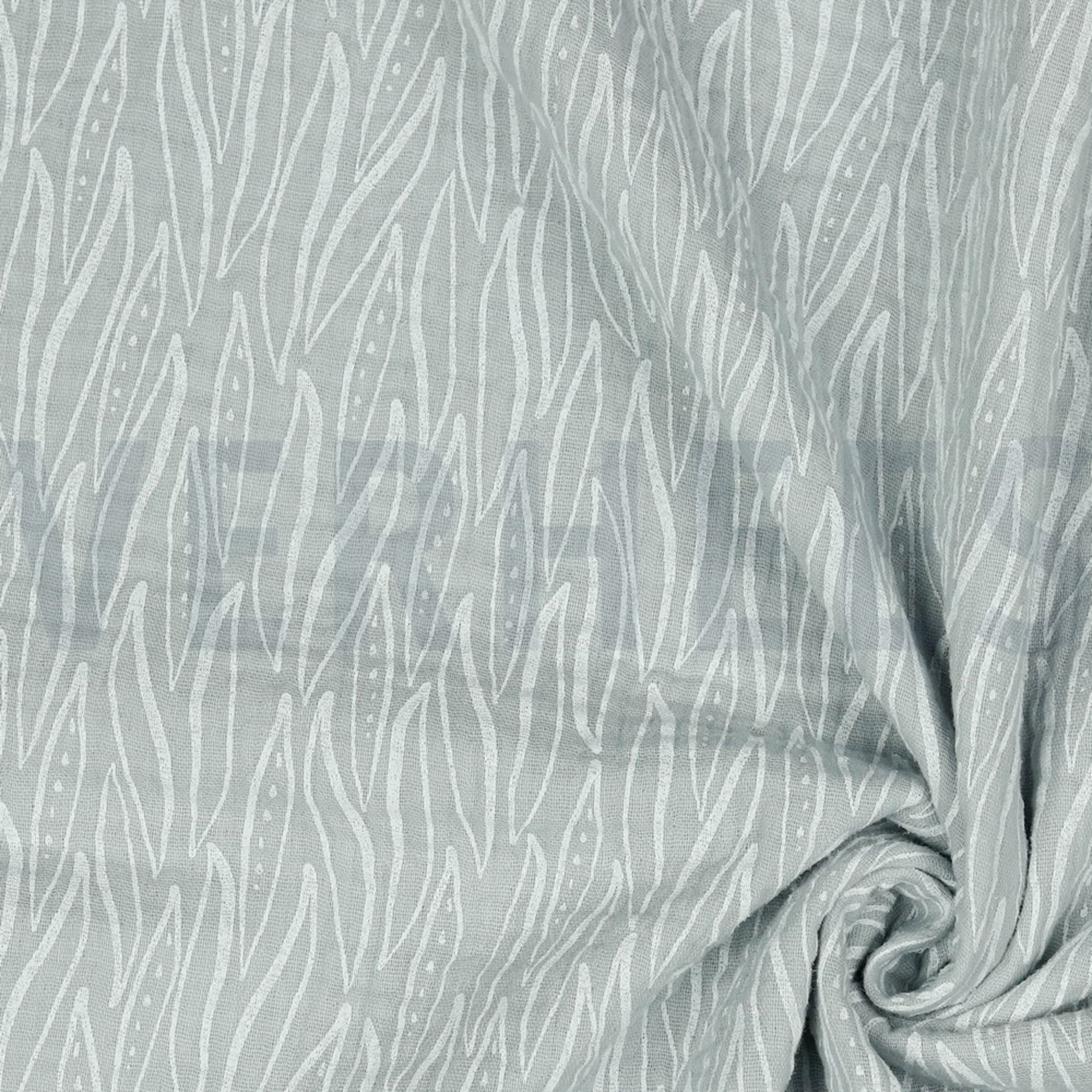 MUSSELIN BLÄTTER HELLGRAU (high resolution) #3