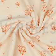 NICKY VELOURS FLOWERS LIGHT SALMON (thumbnail) #3