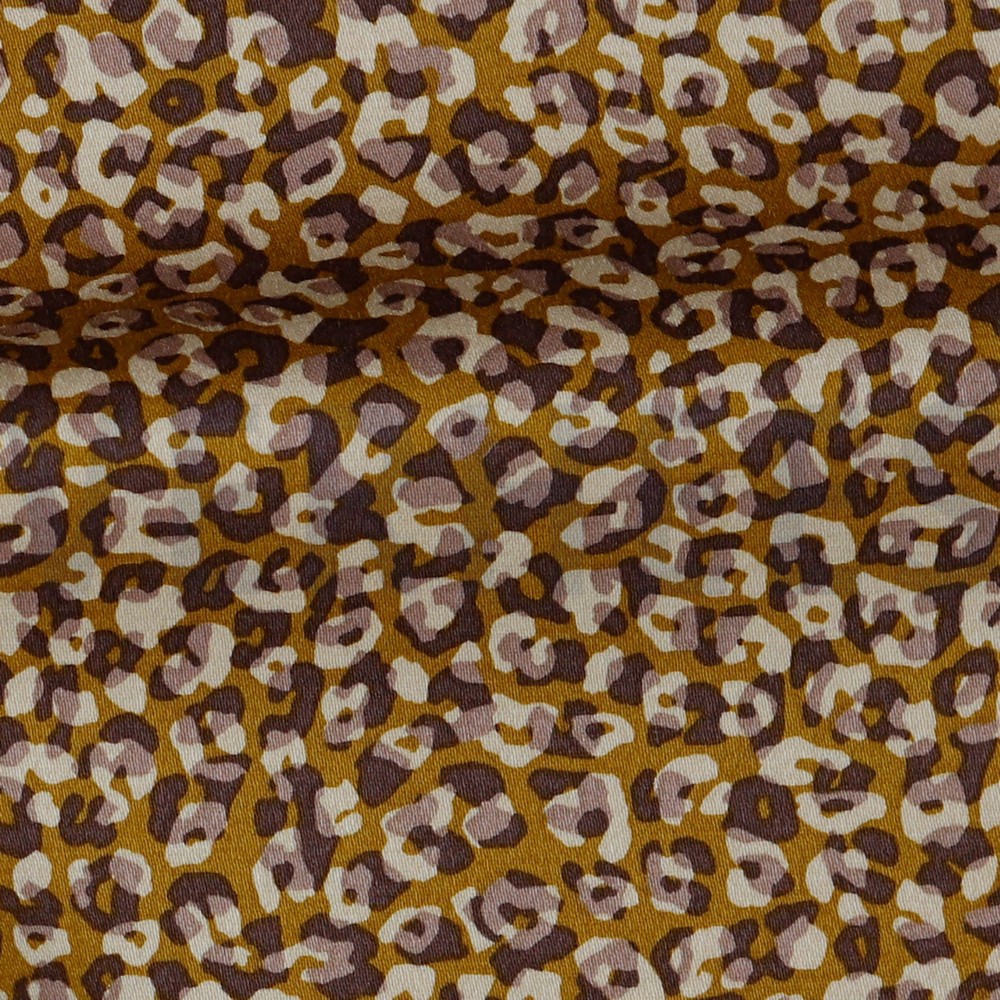 COTON SATIN STRETCH PEAU D’ANIMAL BRUN CLAIR #7