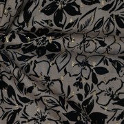VISCOSE LUREX FLOWERS TAUPE (thumbnail) #3
