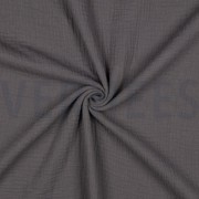 DOUBLE GAZE DE COTON GRIS FONCÉ (thumbnail) #3