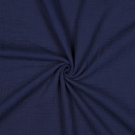 DOUBLE GAUZE MARINEBLAUW #7
