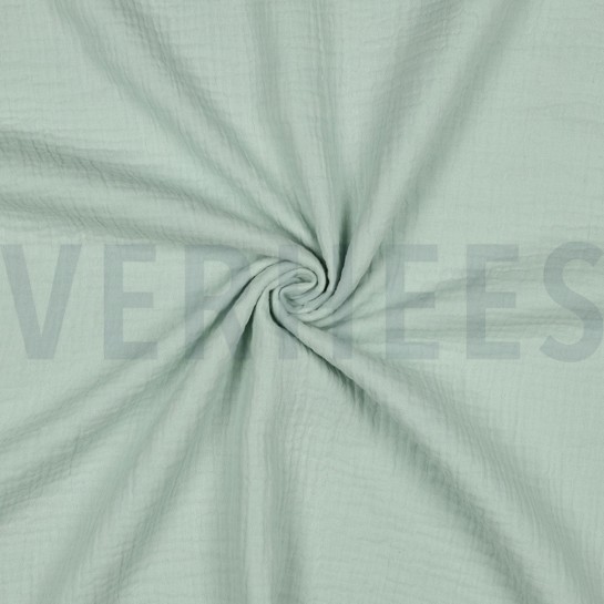 DOUBLE GAZE DE COTON MENTHE #7