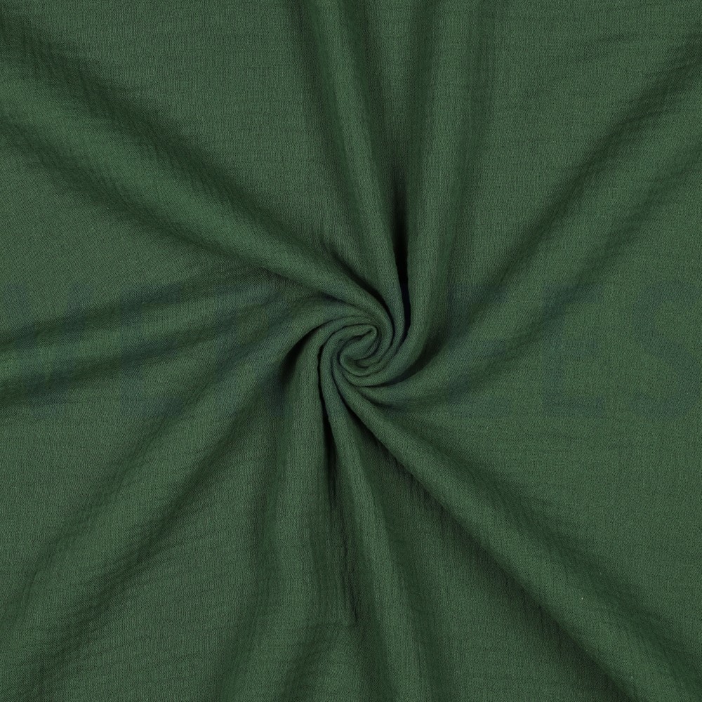 DOUBLE GAUZE DARK GREEN #7