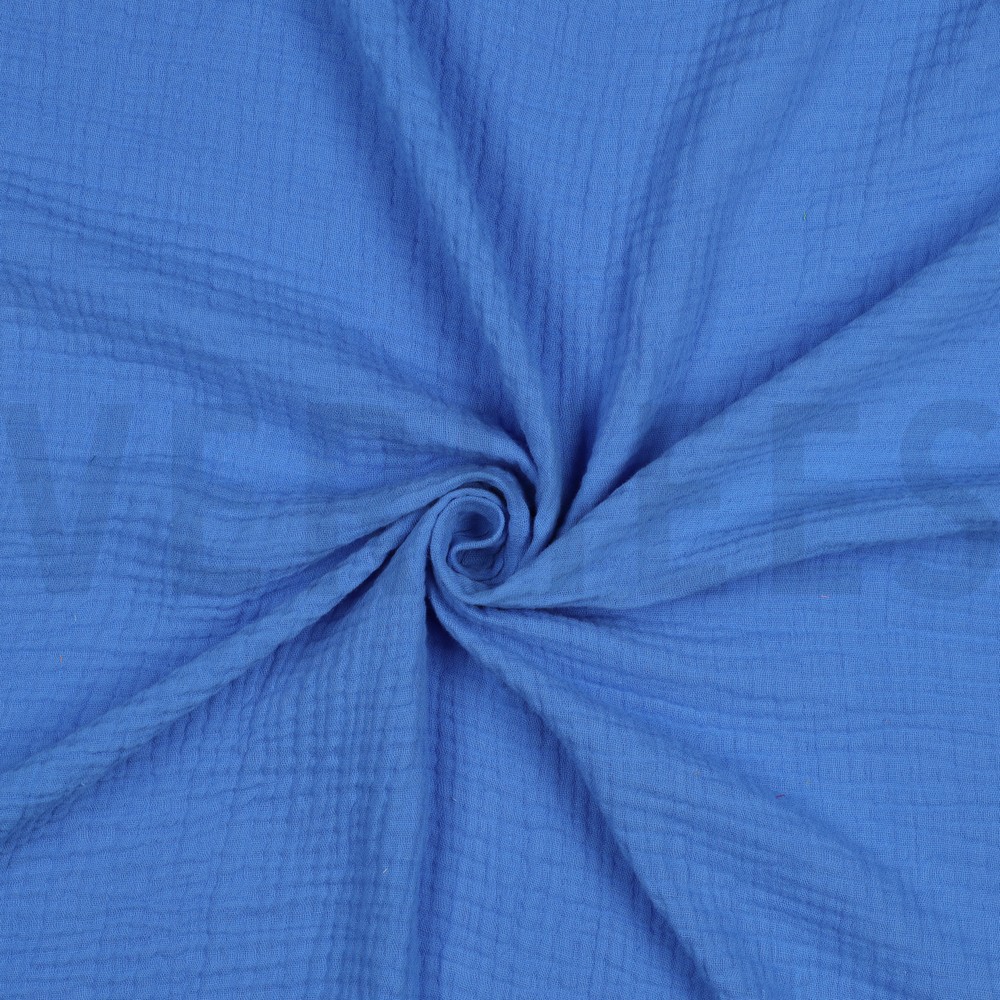 DOUBLE GAUZE ROYAL BLUE #7