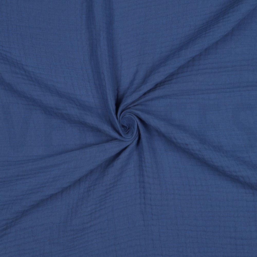DOUBLE GAUZE MIDNIGHT BLUE #7