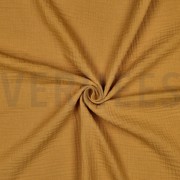 DOUBLE GAZE DE COTON OCRE FONCÉ (thumbnail) #3