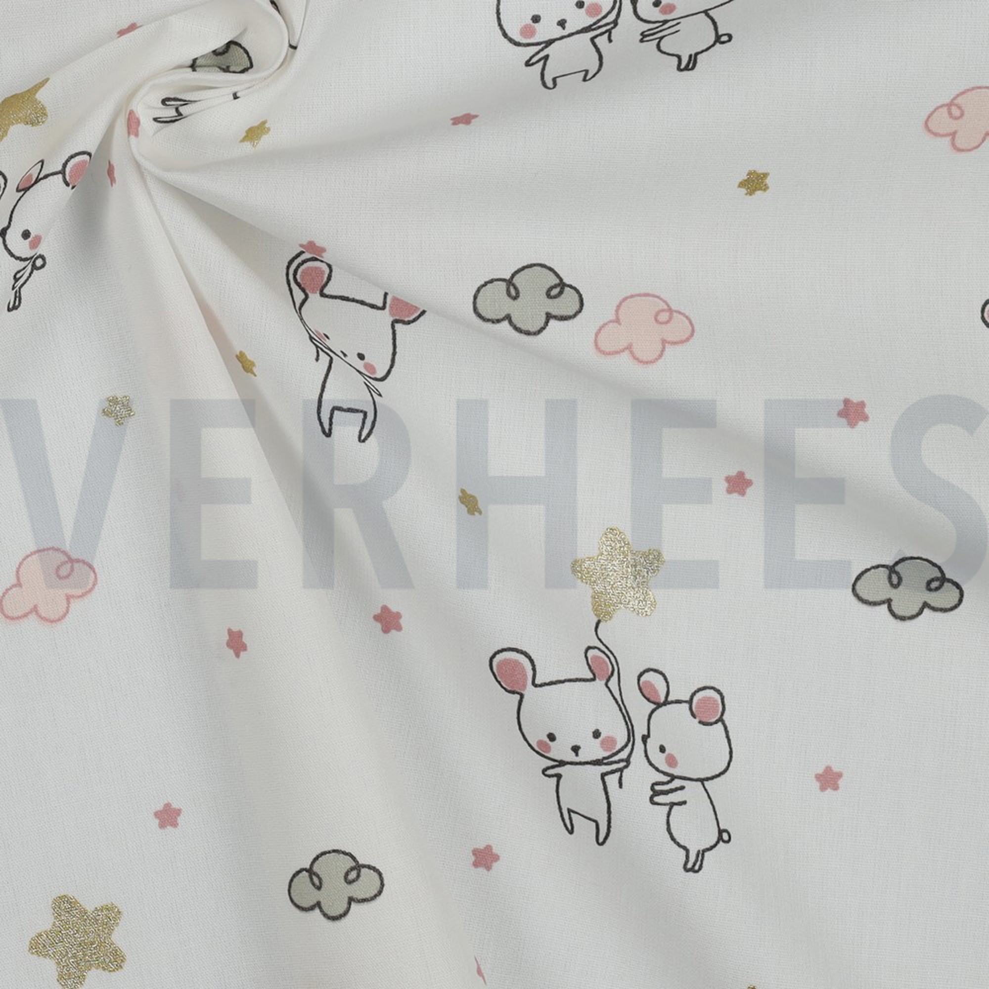 B-POPLIN GLITTER SWEET MOUSE ECRU (high resolution) #3