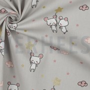 B-POPLIN GLITTER SWEET MOUSE LIGHT GREY (thumbnail) #3