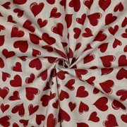 COATED CANVAS LINNENLOOK HARTEN ROOD (thumbnail) #3