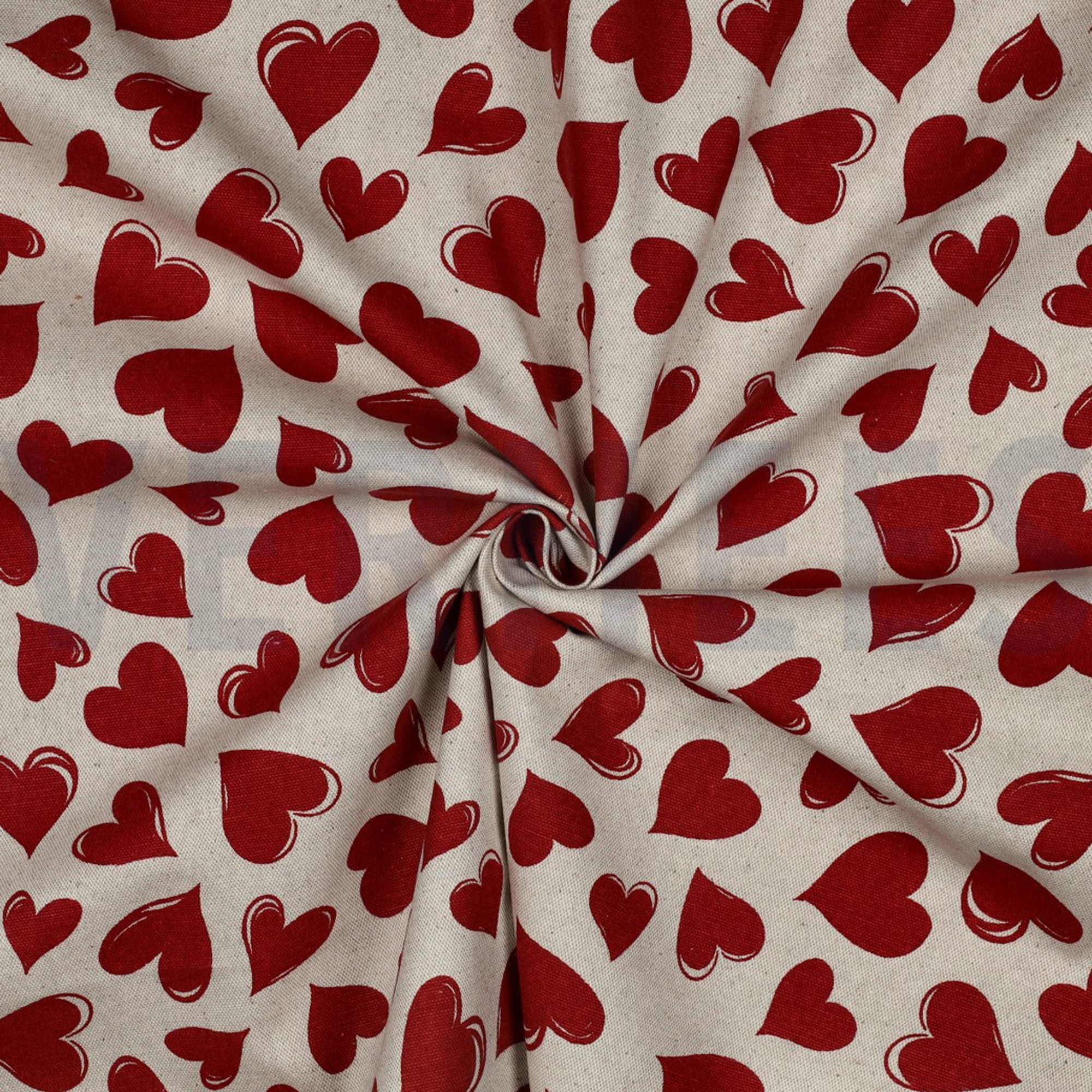 COATED CANVAS LINNENLOOK HARTEN ROOD (high resolution) #3