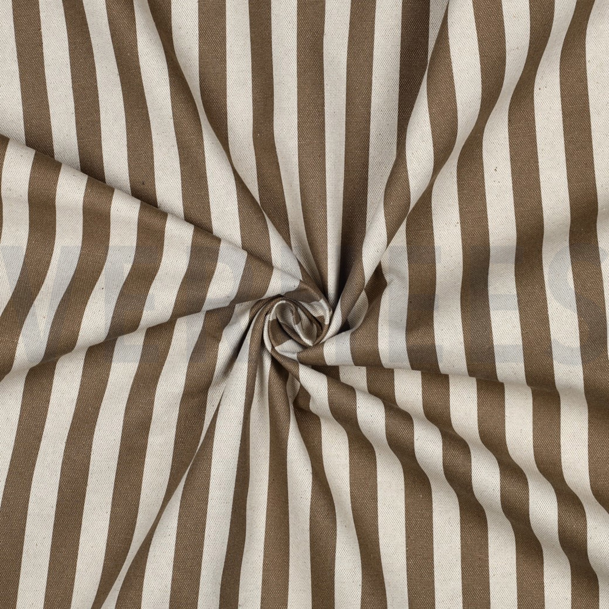 BESCHICHTETE CANVAS LEINENOPTIK STREIFEN BRAUN (high resolution) #3