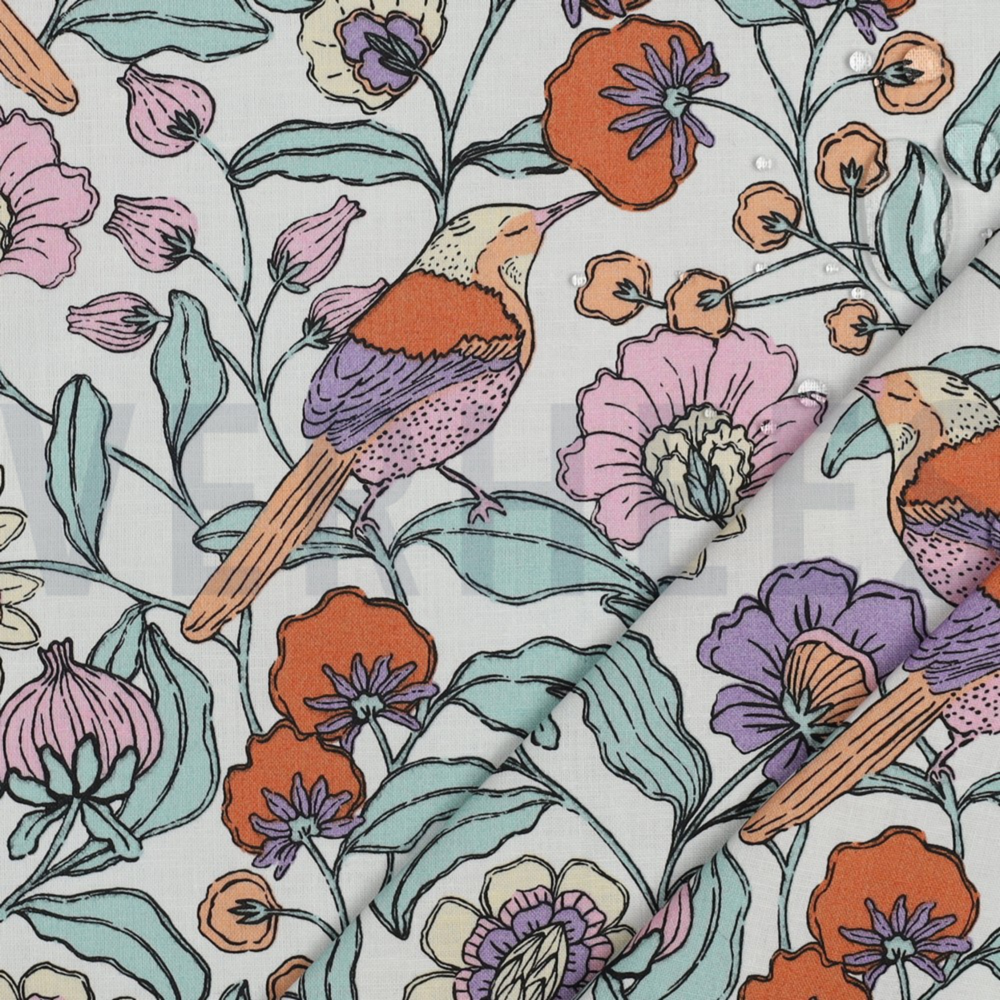 COTON ENDUIT FLEURS BLANC (high resolution) #3