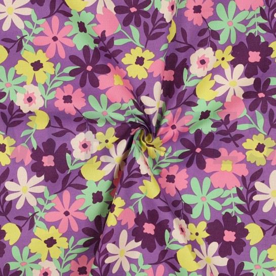 COATED KATOEN BLOEMEN PAARS #7