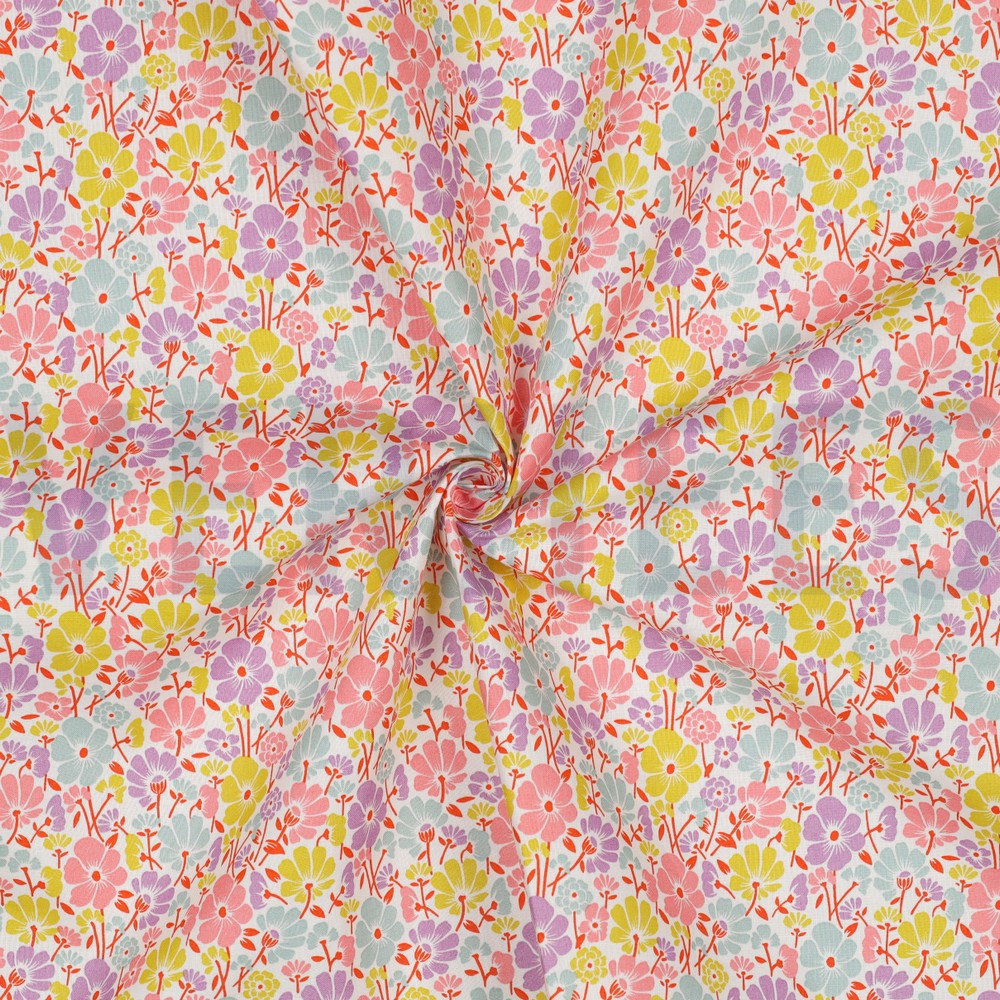 COATED COTTON FLOWERS WHITE #7