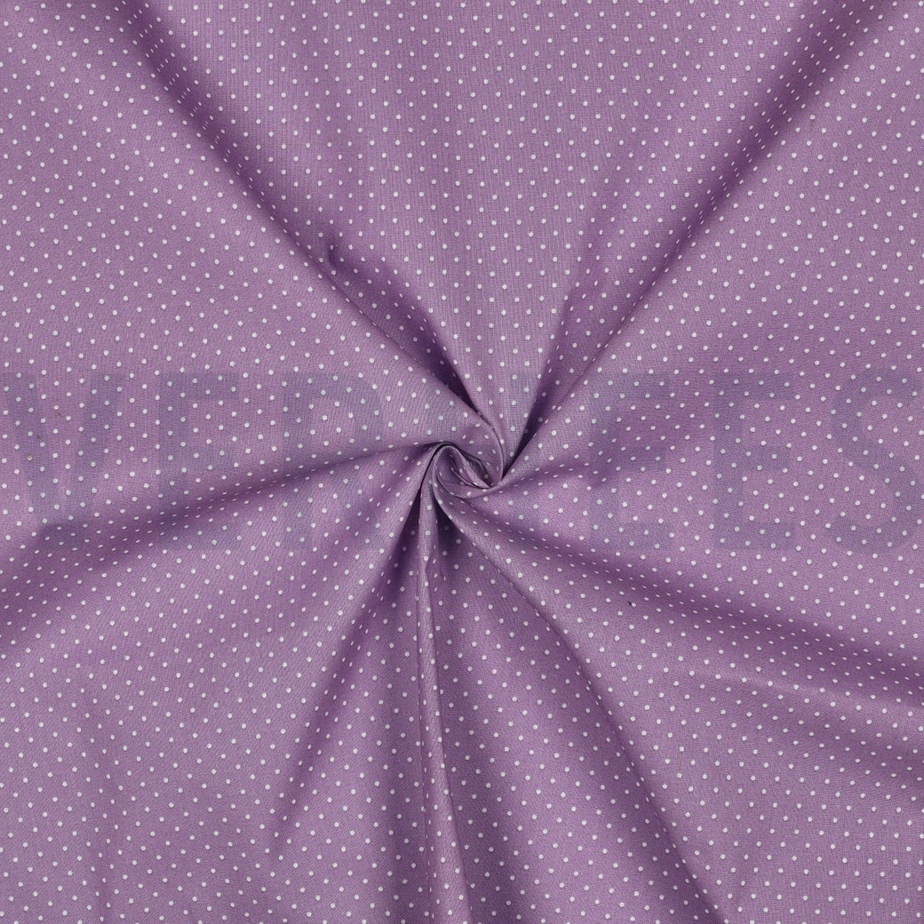 COATED COTTON PETIT DOTS LILAC #7