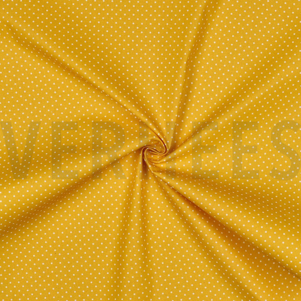 COATED COTTON PETIT DOTS YELLOW #7