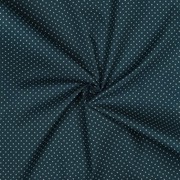 BESCHICHTETE BAUMWOLLE KLEINE PUNKTE PETROL (thumbnail) #3