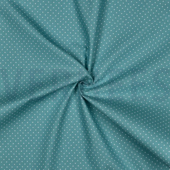 BESCHICHTETE BAUMWOLLE KLEINE PUNKTE ALTGRÜN #7