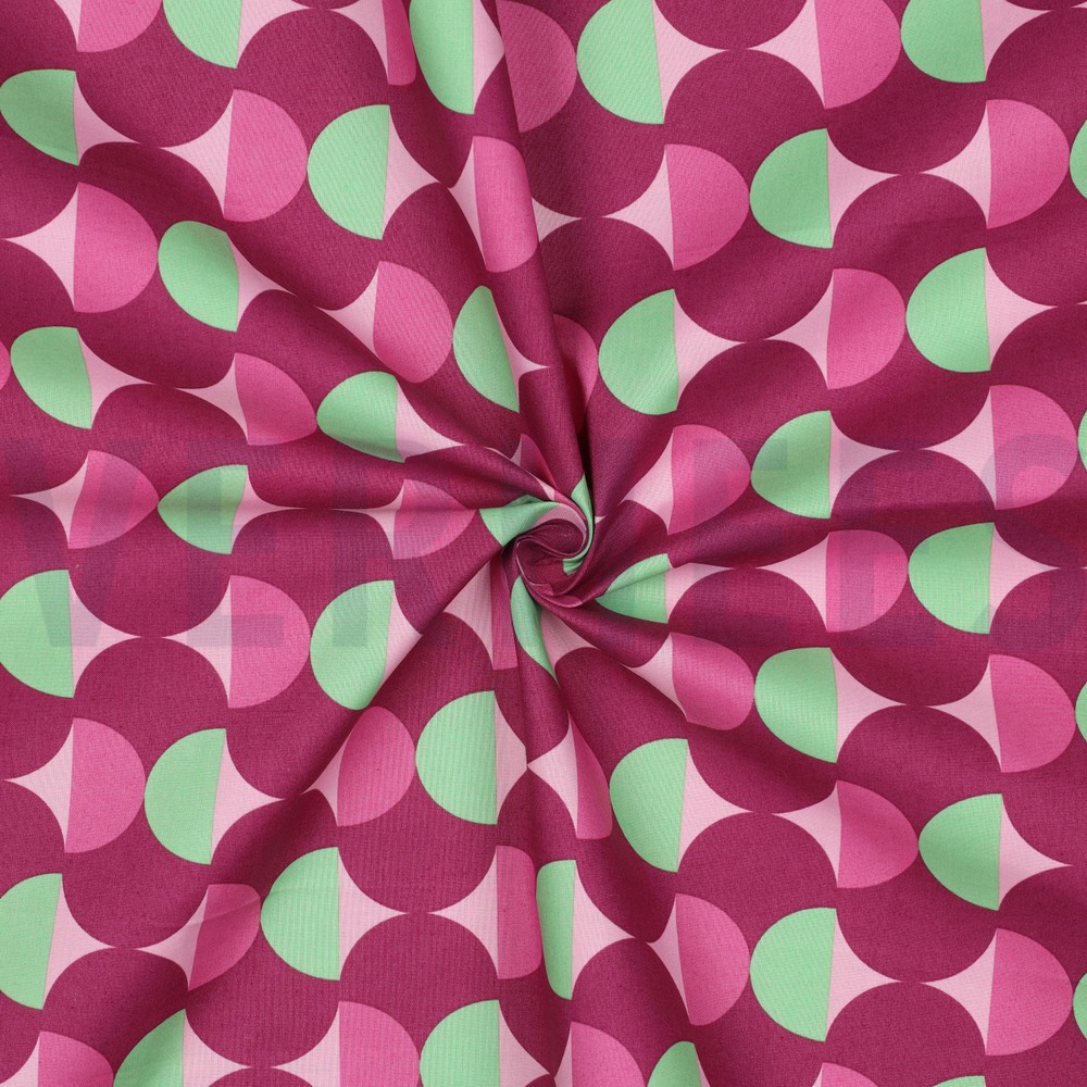 COTON ENDUIT GRAPHIQUE BORDEAUX #7