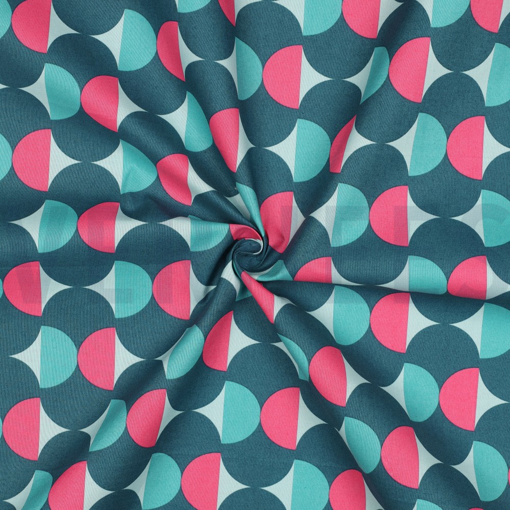 COATED KATOEN GRAFISCH PETROL #7