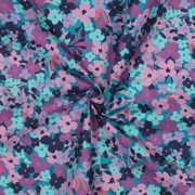 COATED KATOEN BLOEMEN PETROL (thumbnail) #3