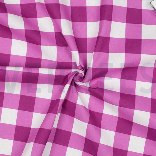 COTON ENDUIT CARREAUX VIOLET #7