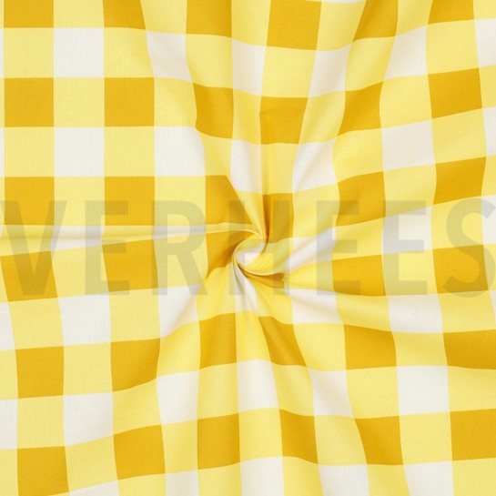 COATED COTTON CHECKS YELLOW #7