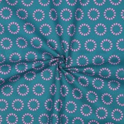 BESCHICHTETE BAUMWOLLE KREISE PETROL (thumbnail) #3