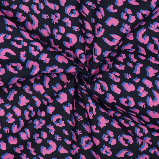 BESCHICHTETE BAUMWOLLE TIERHAUT MARINEBLAU #7