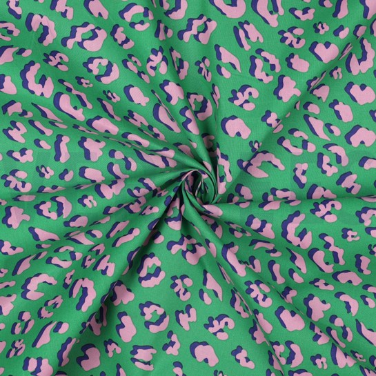 BESCHICHTETE BAUMWOLLE TIERHAUT GRÜN #7