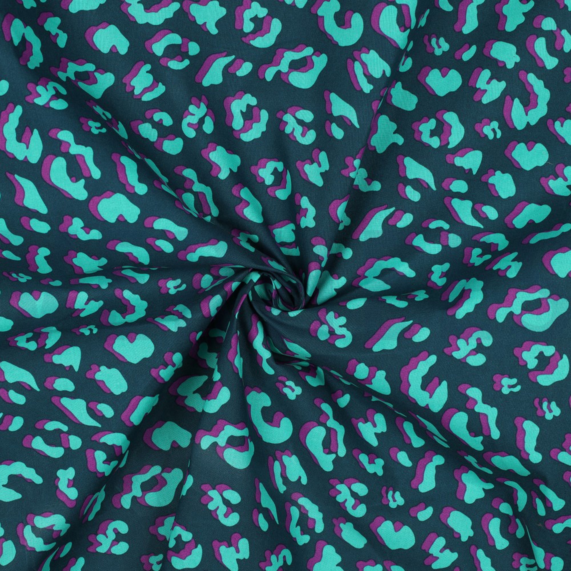 BESCHICHTETE BAUMWOLLE TIERHAUT PETROL (high resolution) #3