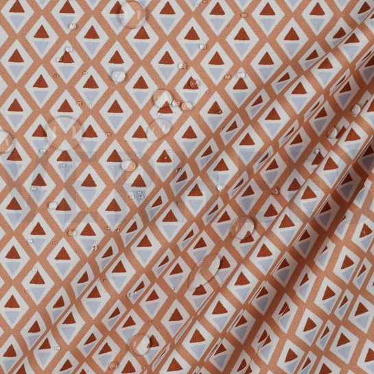 BESCHICHTETE BAUMWOLLE ABSTRACT HELL APRIKOSE #7